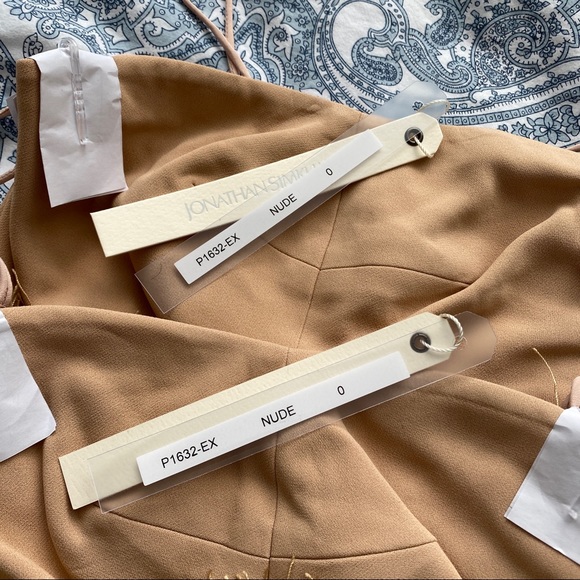 Jonathan Simkhai FW 2016 Nude Fringe Strapless Dress - Picture 8 of 9